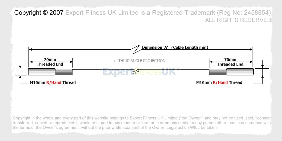 PowerSport Lower Back Gym Cable Wire Rope Early Guardian 1 - Image 3