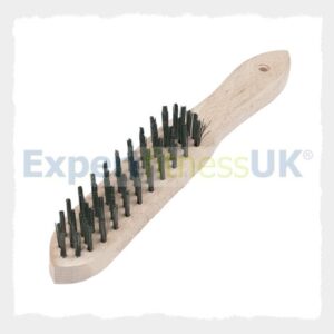 Wire Brush 4 Row Wooden